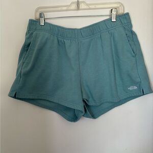 The North Face half dome blue fleece shorts with pockets size XL